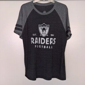Raiders Football Vintage Logo T-shirt Size Large